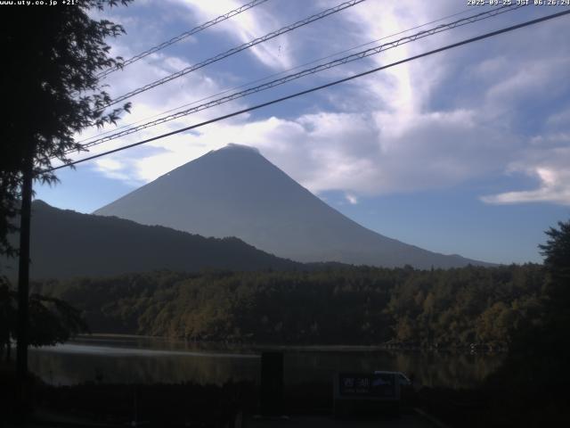 西湖からの富士山