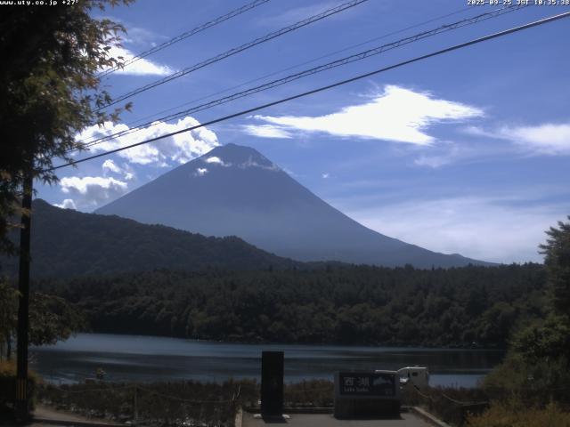 西湖からの富士山
