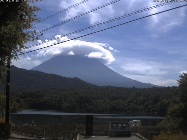 西湖からの富士山
