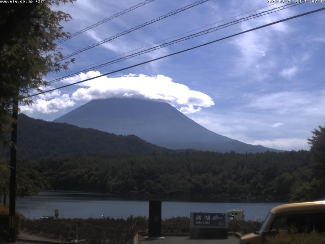 西湖からの富士山
