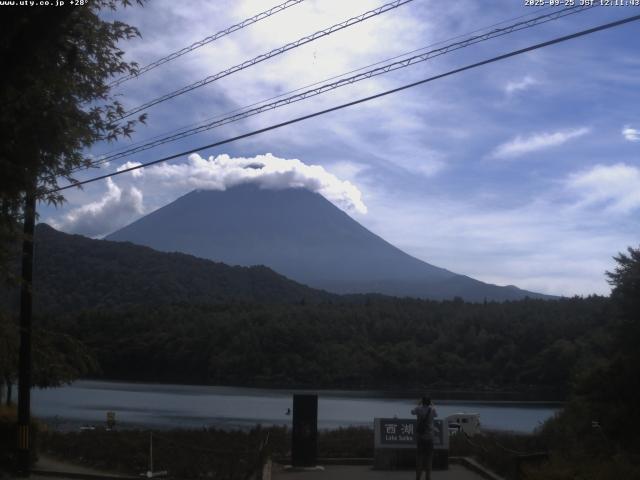 西湖からの富士山