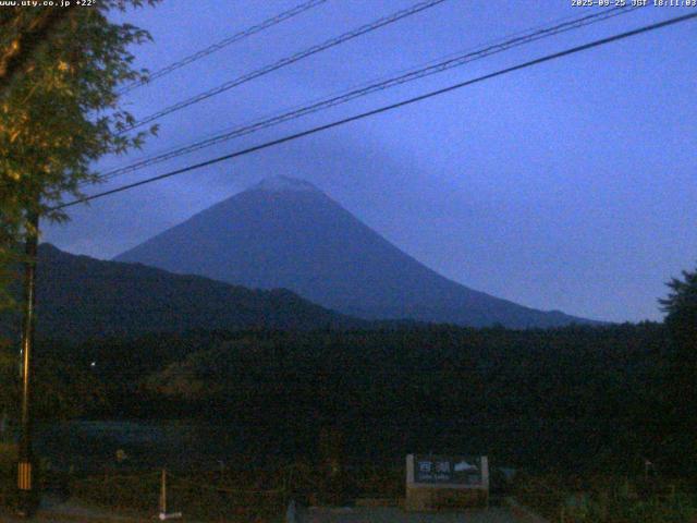 西湖からの富士山