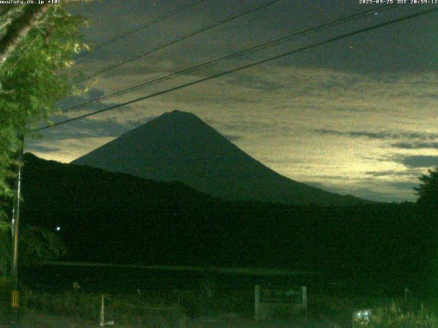 西湖からの富士山
