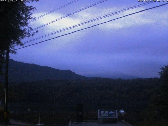 西湖からの富士山
