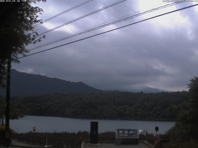 西湖からの富士山