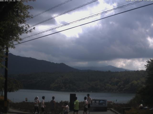 西湖からの富士山
