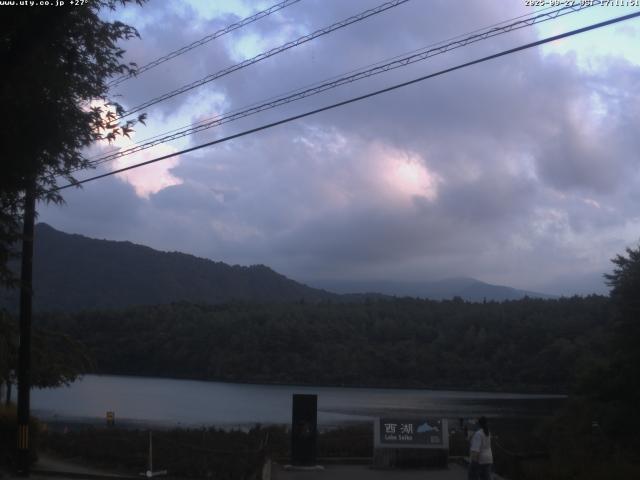 西湖からの富士山