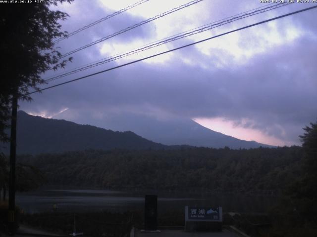 西湖からの富士山