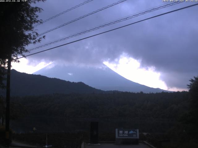 西湖からの富士山