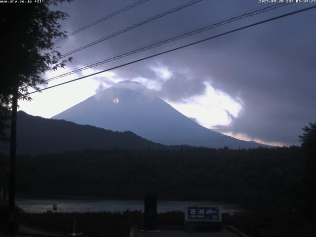 西湖からの富士山