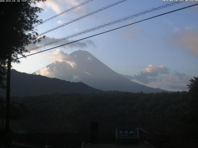 西湖からの富士山