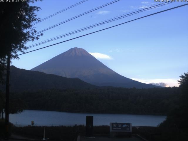 西湖からの富士山