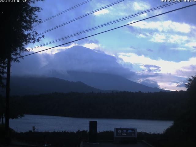 西湖からの富士山