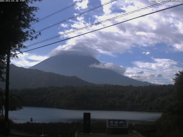 西湖からの富士山