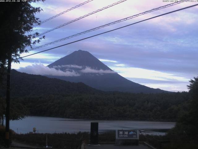 西湖からの富士山