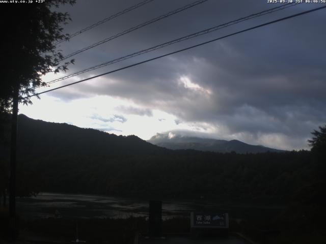 西湖からの富士山