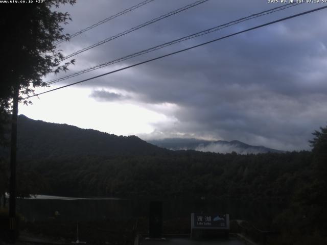 西湖からの富士山