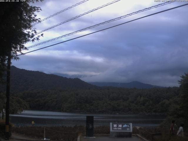 西湖からの富士山