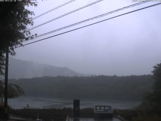 西湖からの富士山
