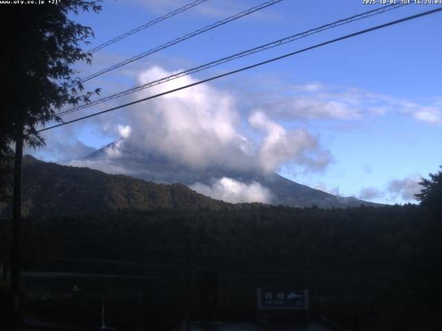 西湖からの富士山