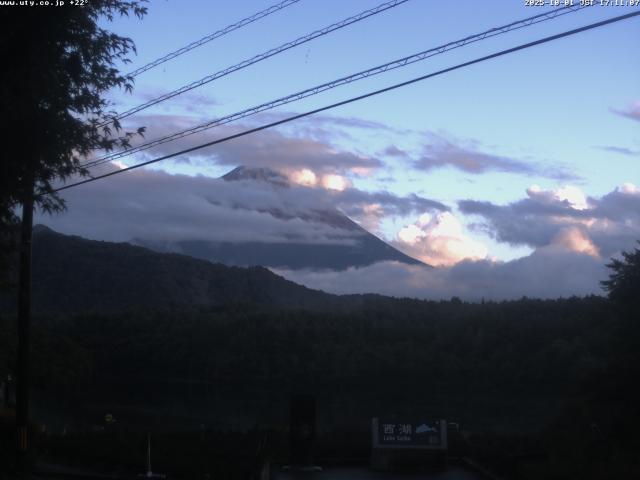 西湖からの富士山