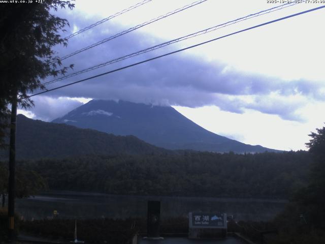 西湖からの富士山