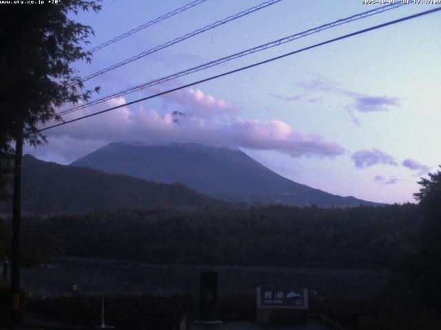 西湖からの富士山