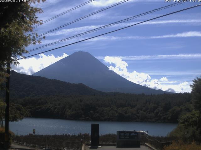 西湖からの富士山