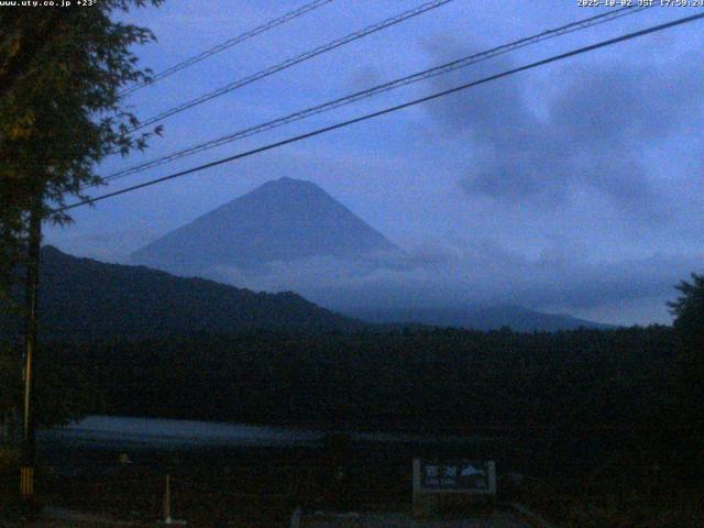 西湖からの富士山