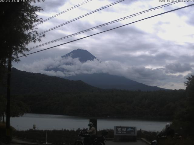 西湖からの富士山