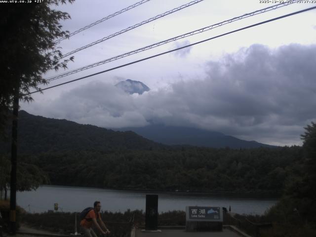 西湖からの富士山