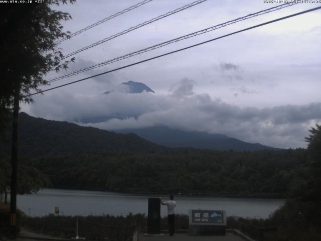 西湖からの富士山