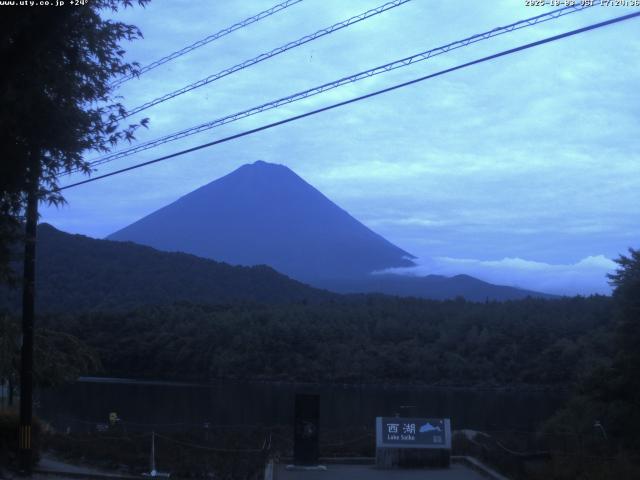 西湖からの富士山