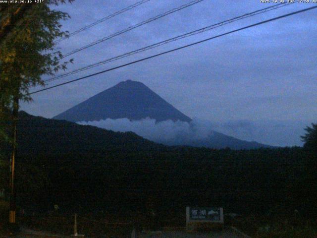 西湖からの富士山