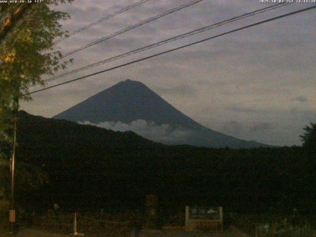 西湖からの富士山