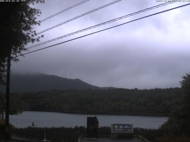 西湖からの富士山
