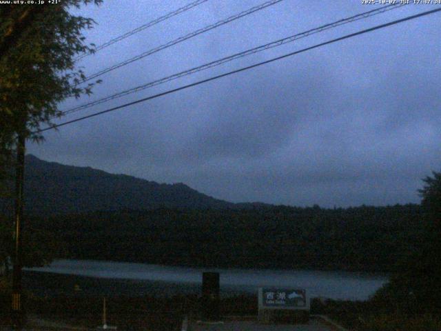 西湖からの富士山