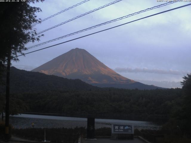 西湖からの富士山