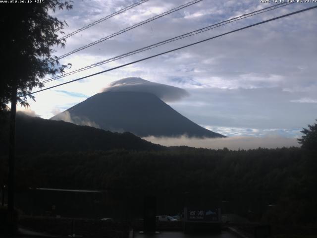 西湖からの富士山