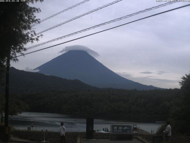 西湖からの富士山
