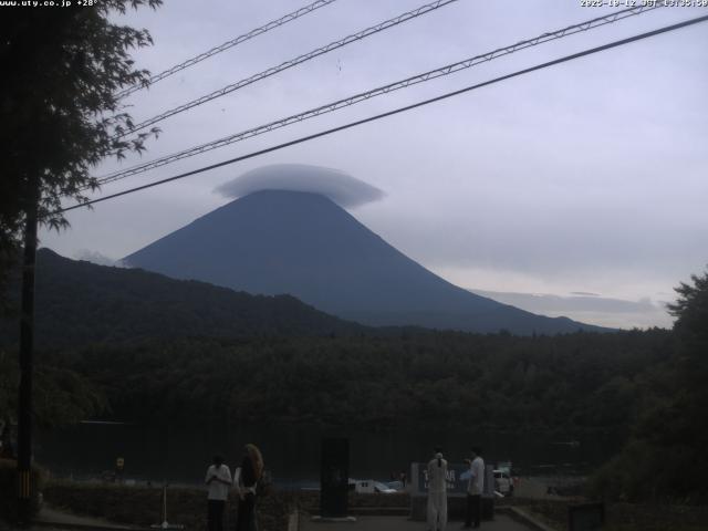 西湖からの富士山