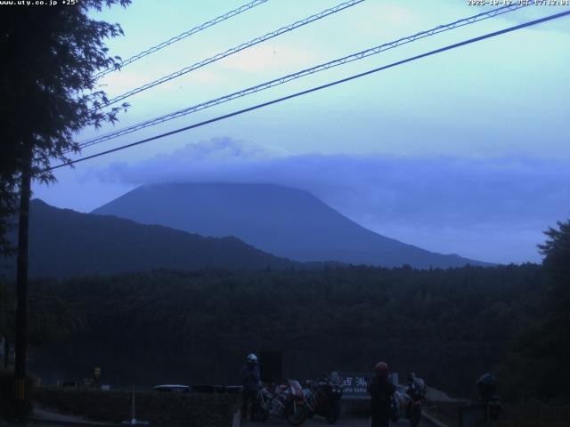 西湖からの富士山