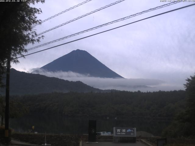 西湖からの富士山