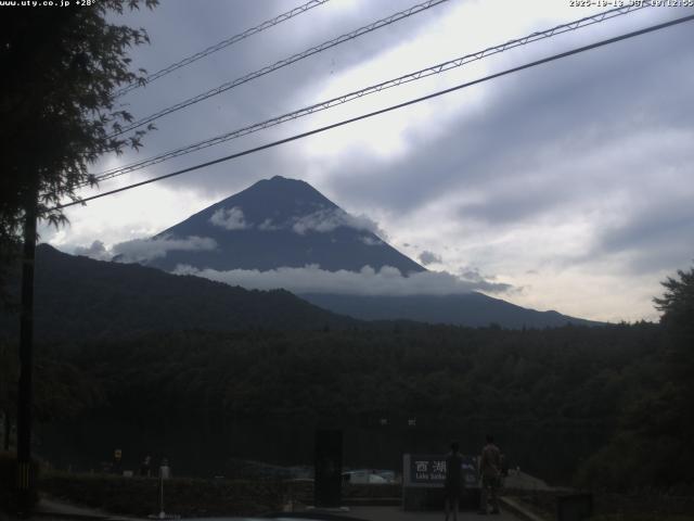 西湖からの富士山