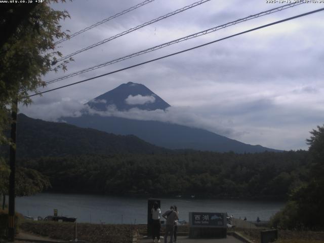 西湖からの富士山