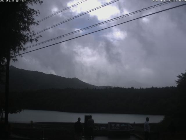 西湖からの富士山