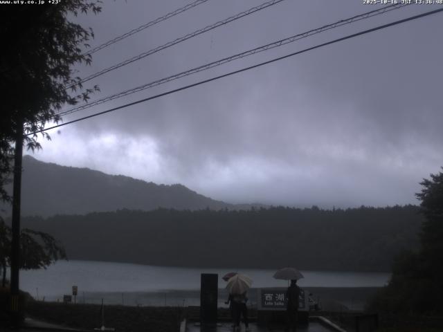 西湖からの富士山