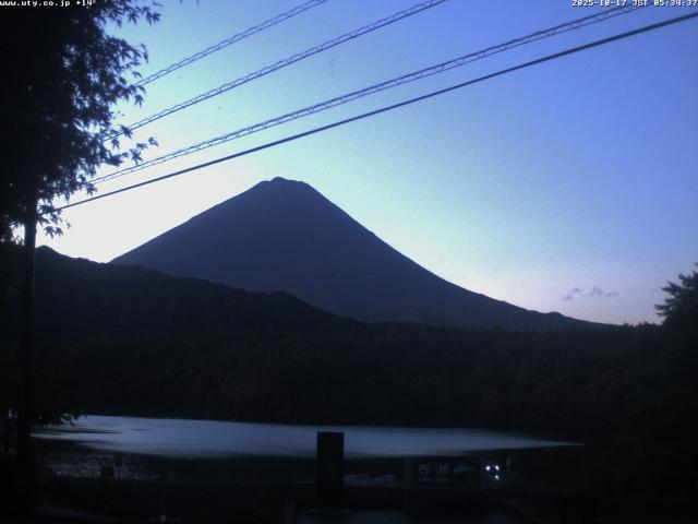 西湖からの富士山