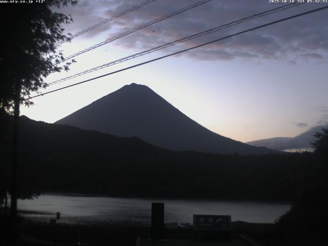 西湖からの富士山