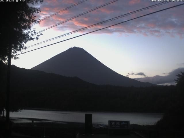 西湖からの富士山